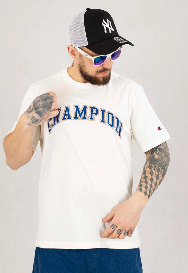 T-shirt Champion 219180 beżowy