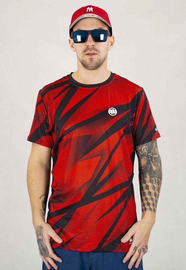 T-shirt Sportowy Pit Bull Mesh Performance Pro plus Dot Camo II czerwony