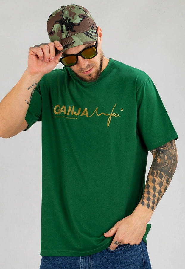 T-shirt Ganja Mafia Ganja-M zielony