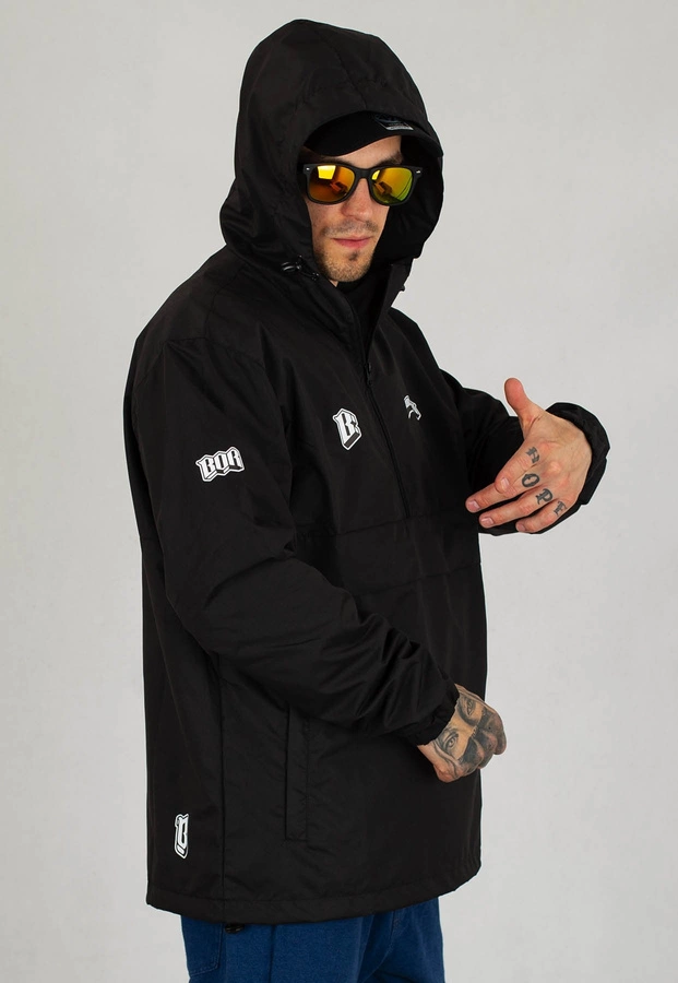 Kurtka B.O.R. Biuro Ochrony Rapu The Logos czarna