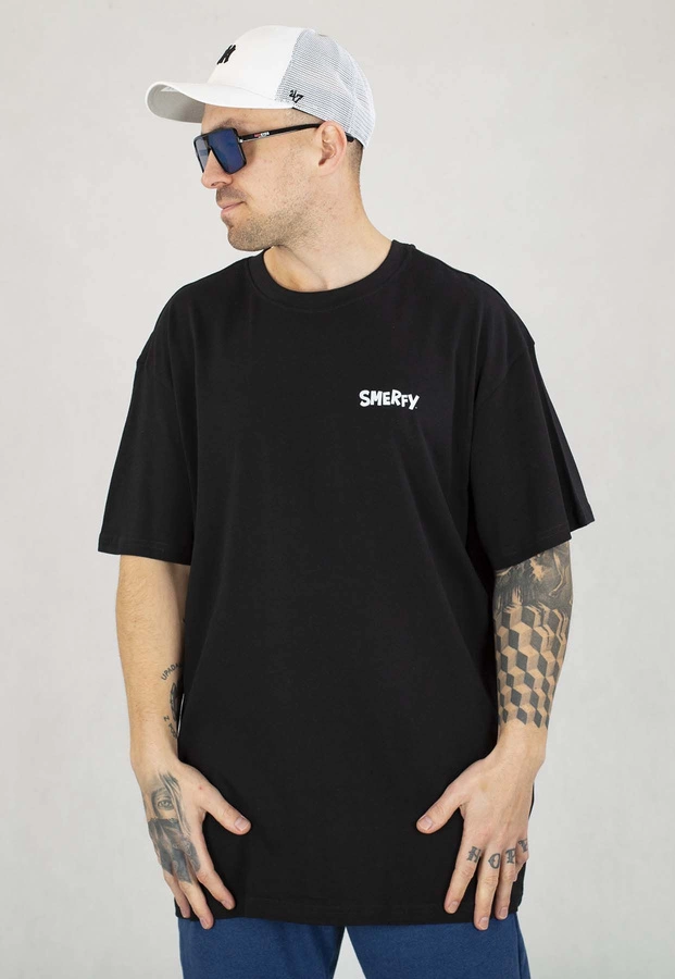 T-shirt Smerfy Baggy Scene czarny