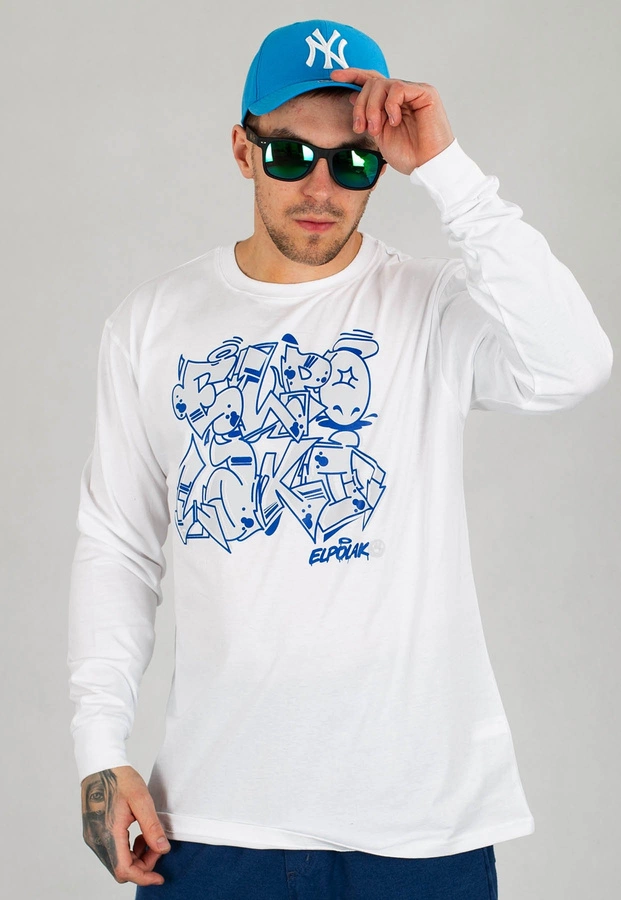 Longsleeve El Polako Graffiti biały