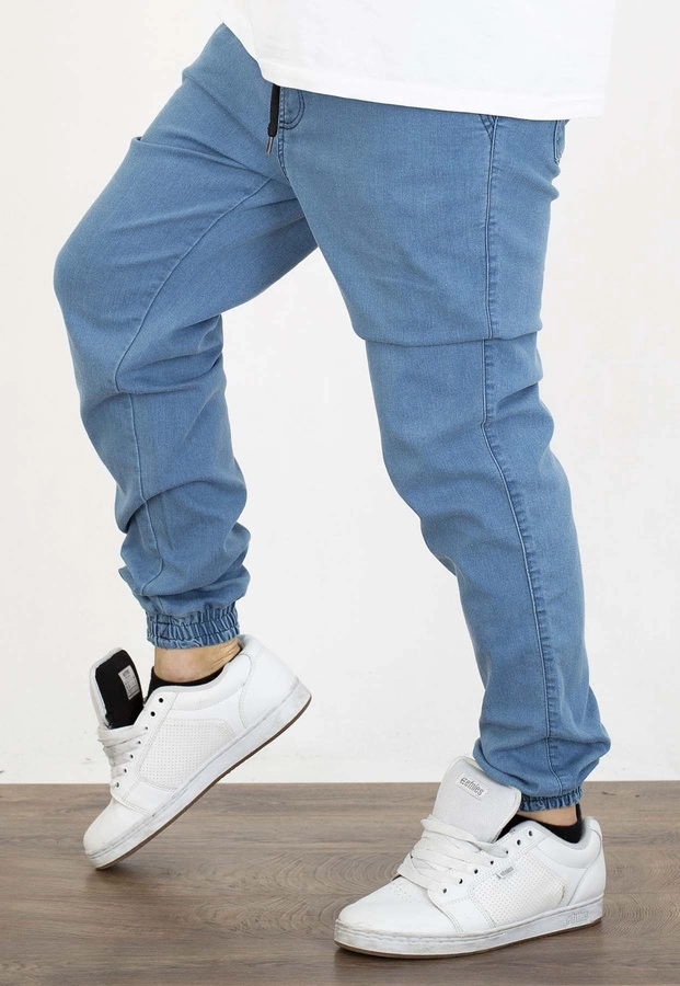 Spodnie Lucky Dice Joggery Dice jasne niebieskie