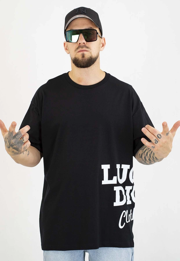 T-shirt Lucky Dice Frontback czarno biały