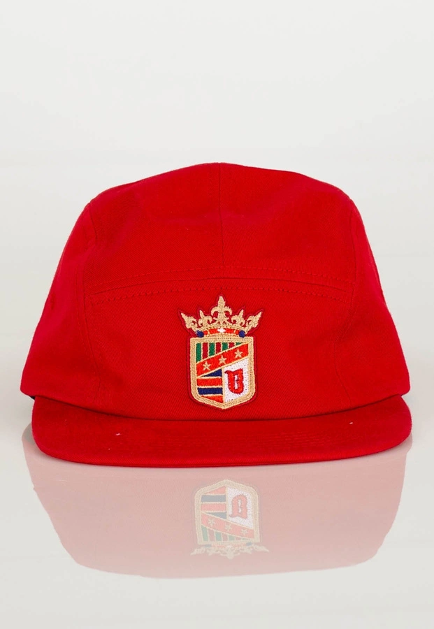 Czapka 5 Panel B.O.R. Biuro Ochrony Rapu Herb czerwona