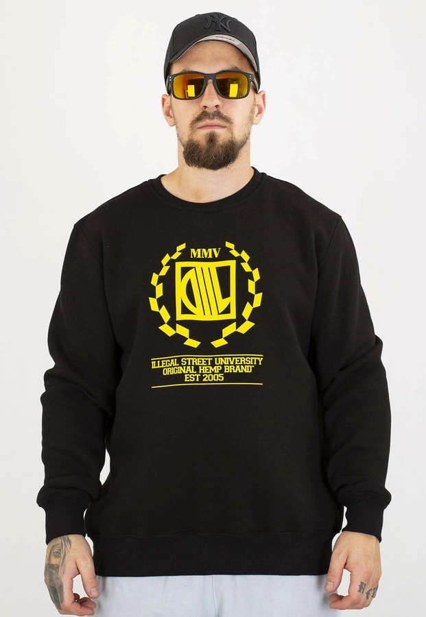 Bluza Diil Bez Kaptura Laur czarno złota