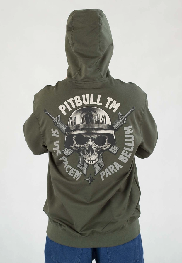 Bluza Pit Bull Z Kapturem ZIP Para Belum zielona