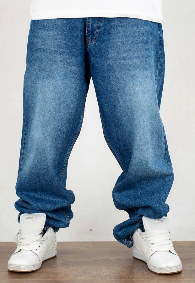 Spodnie Jigga Wear Crown Baggy Jeans blue