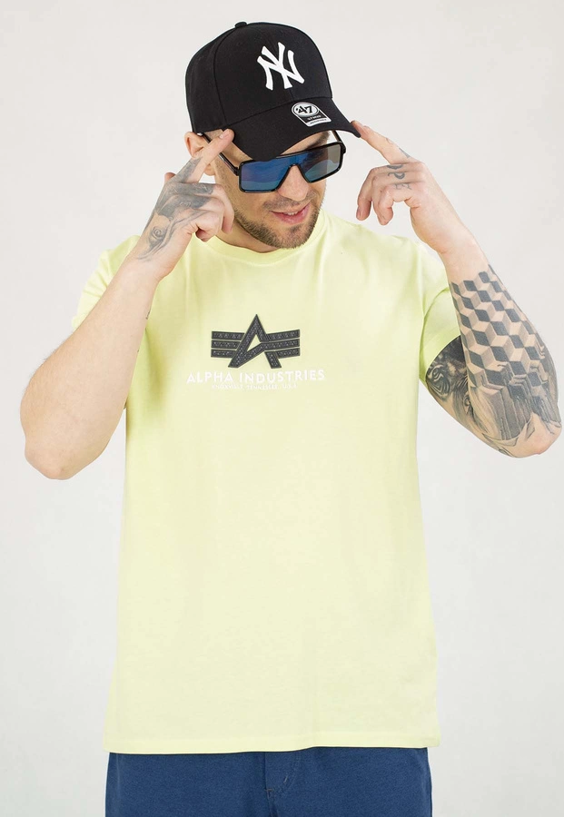T-shirt Alpha Industries Basic T Rubber 100501RB limonkowy