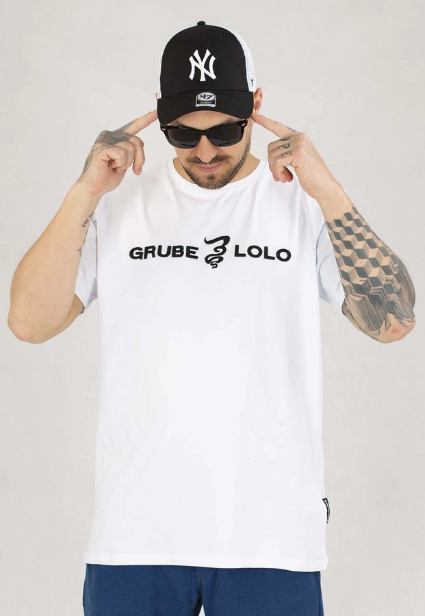 T-shirt Grube Lolo Dymek biała