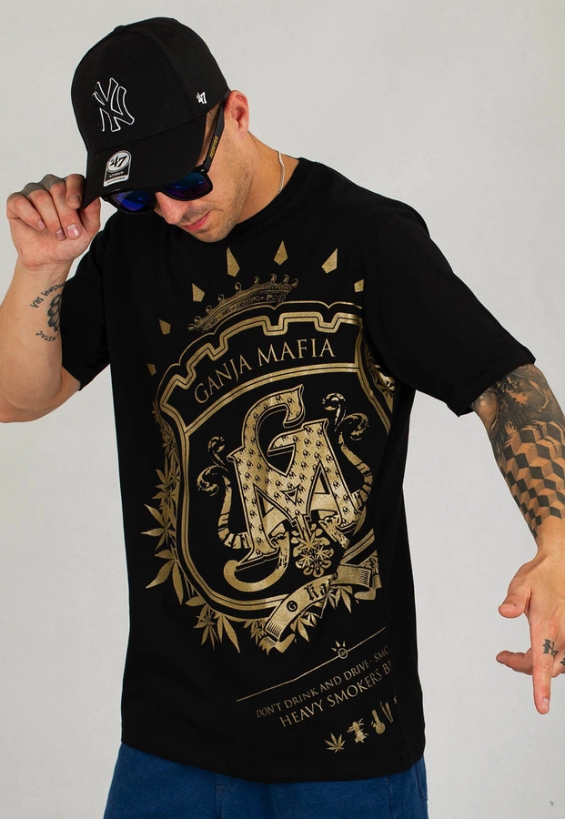 T-shirt Ganja Mafia Herb Big czarny