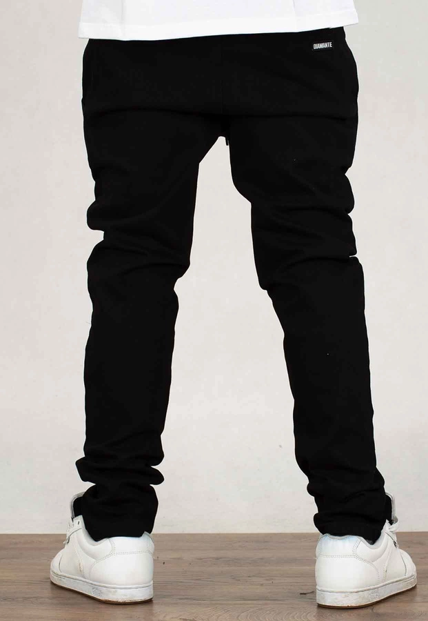 Spodnie Diamante Wear Jogger Unisex Crew marmur czarny jeans