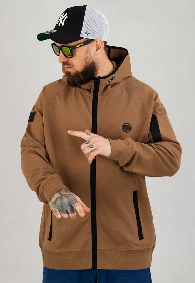 Bluza Pit Bull Hooded Zip Hermes brązowa