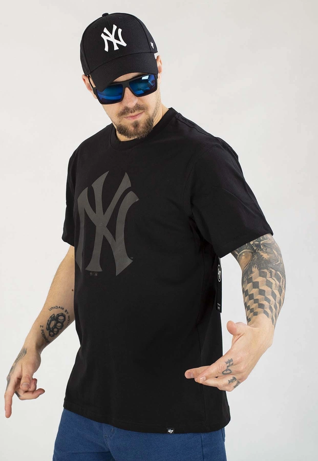 T-shirt 47 Brand MLB New York Yankees Imprint Echo 544089 czarno czarna