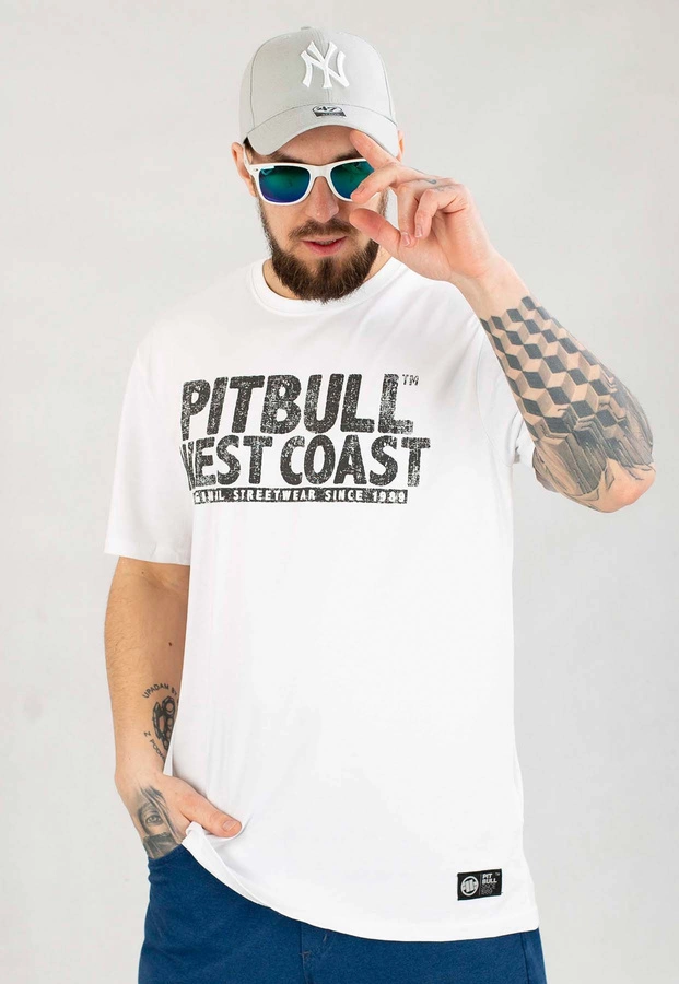 T-shirt Pit Bull Mugshot II biały