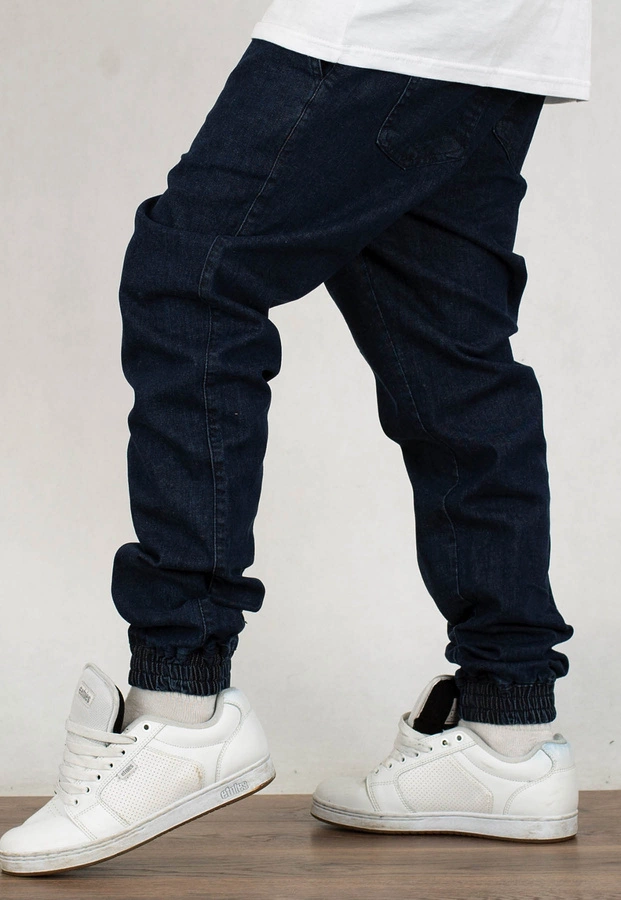 Spodnie Dudek P56 Jogger Jeans AMH granatowe