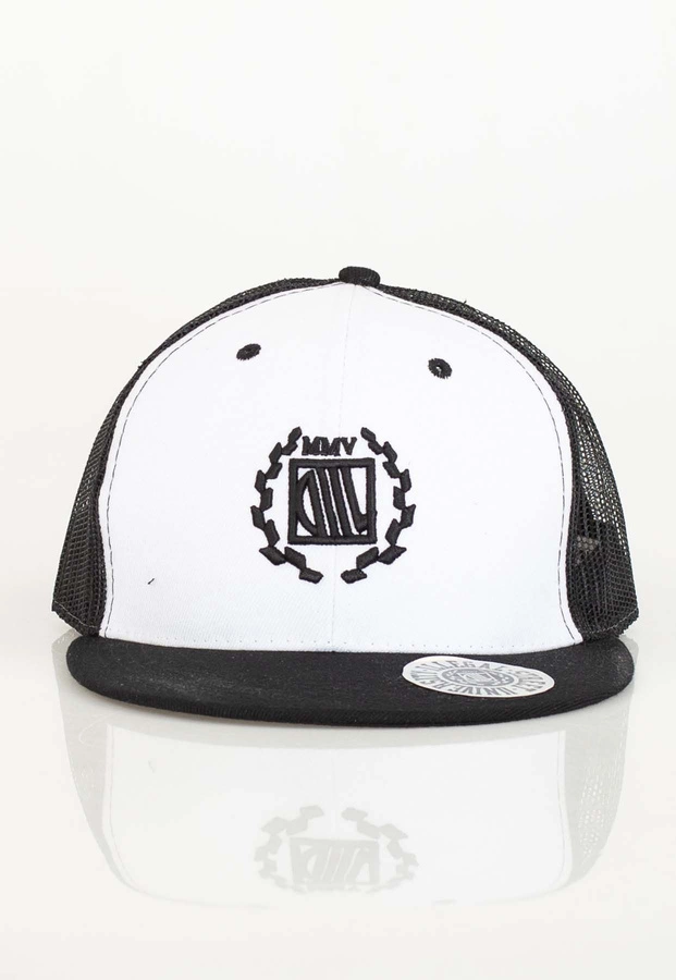 Czapka Trucker Diil Laur biało czarna