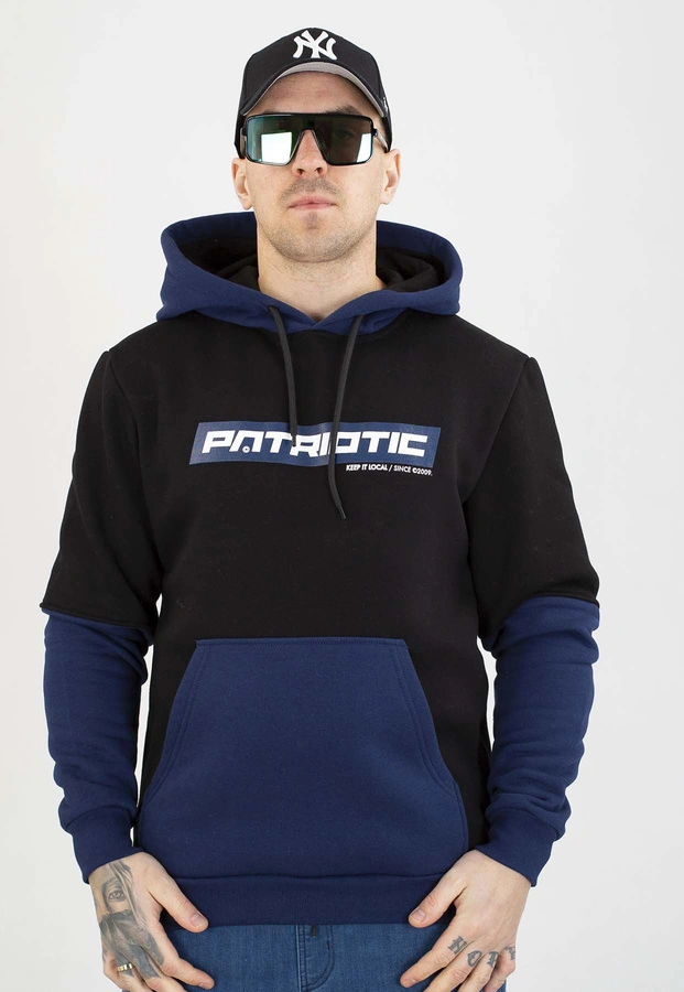 Bluza Patriotic Z Kapturem P-Modern czarno granatowa