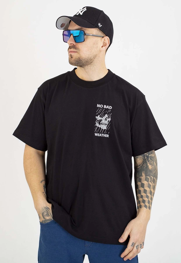 T-shirt Gawrosz No Bad Weather czarny