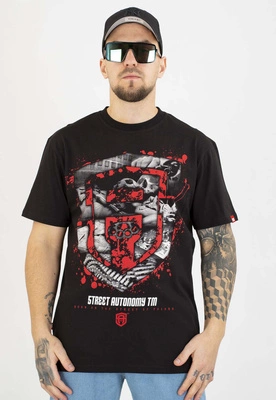 T-shirt Street Autonomy Fuck czarny