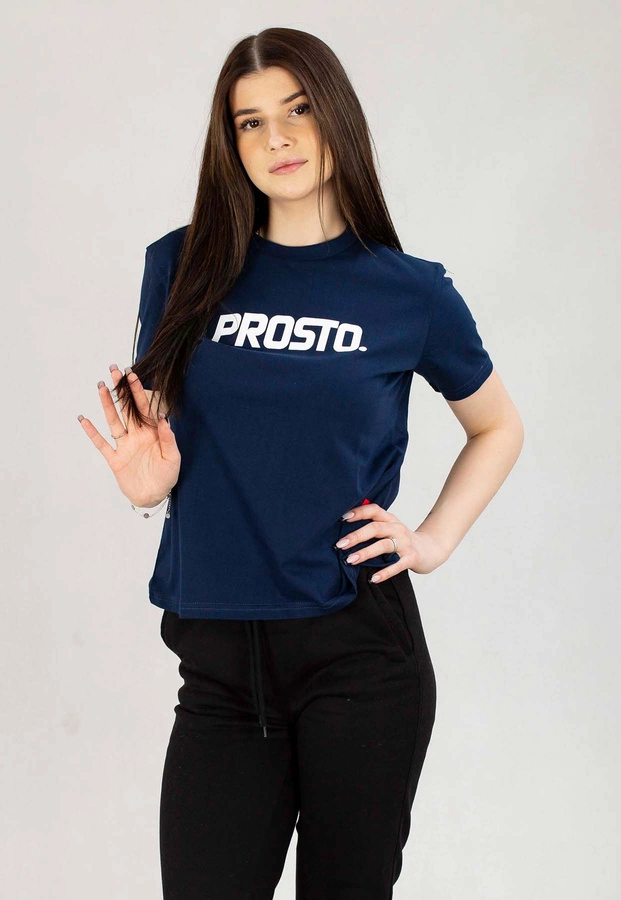 T-shirt Prosto Clazzy granatowy