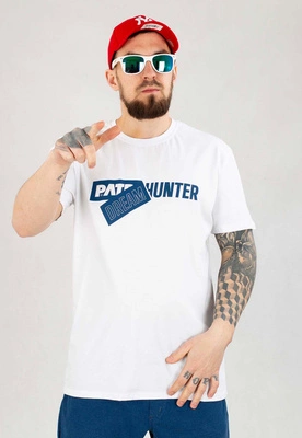 T-shirt Patriotic Sticker Hunter biały