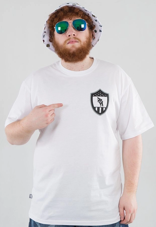 T-shirt Polska Wersja PW Godło biały