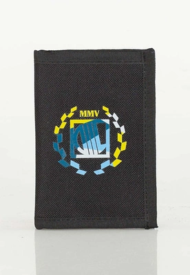 Portfel Diil Laur żółto granatowo niebiesko szary