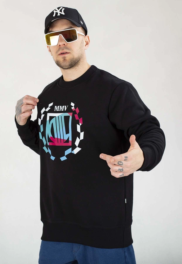 Bluza Diil Bez Kaptura Big Color Laur czarno biała