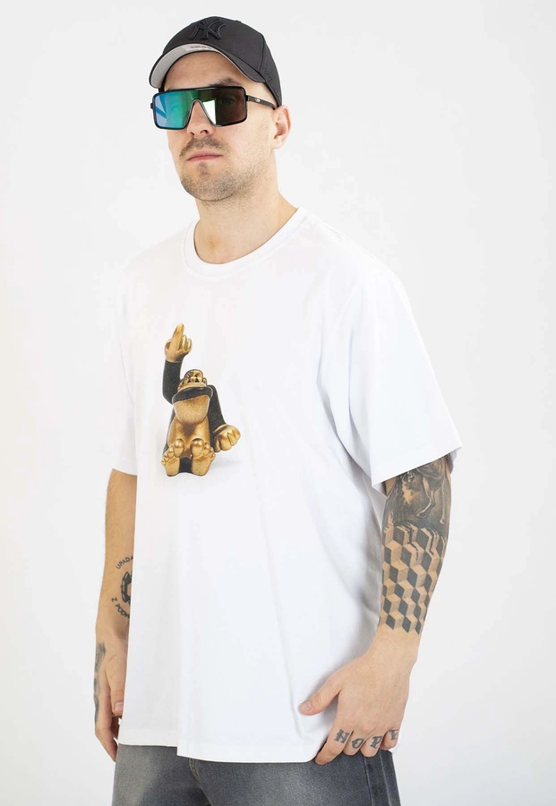 T-shirt Stoprocent Gorilla Figur Photo biały