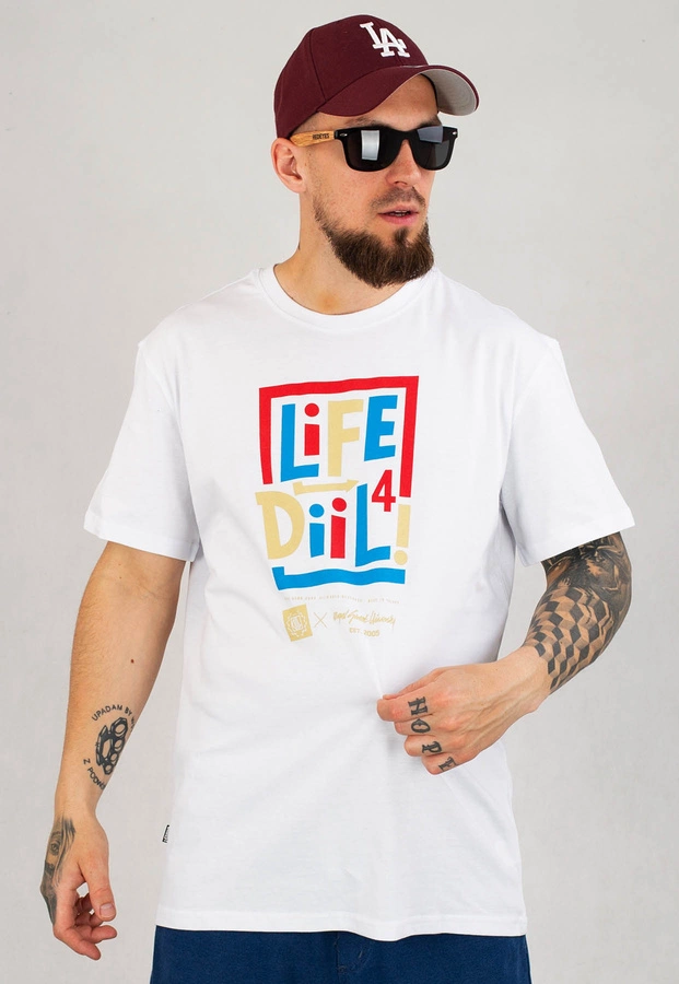 T-shirt Diil Life biały