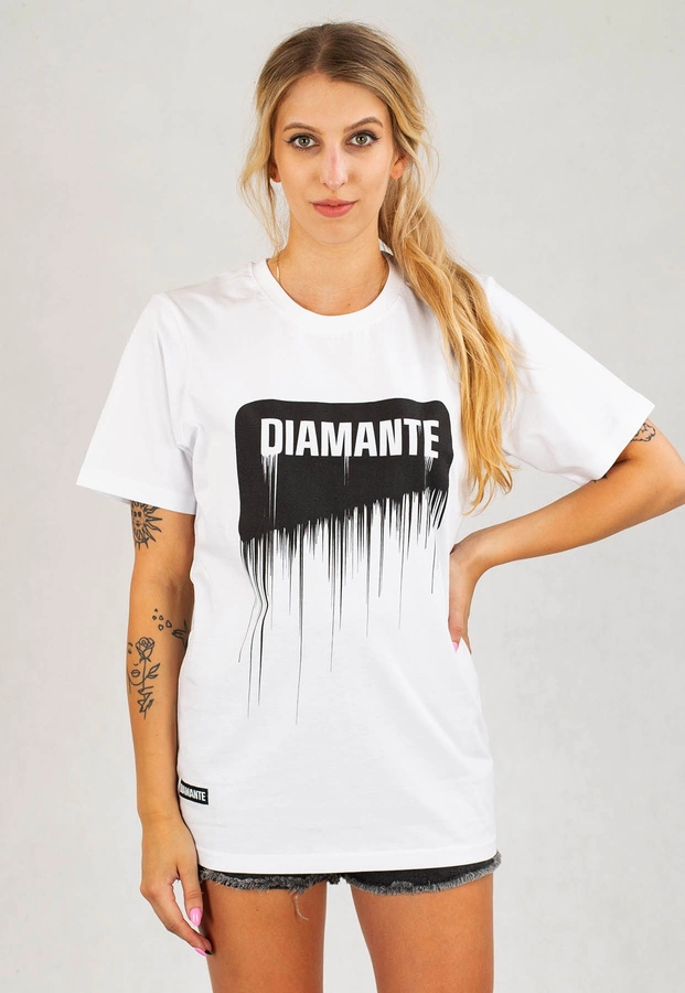 T-shirt Diamante Wear Spray biały