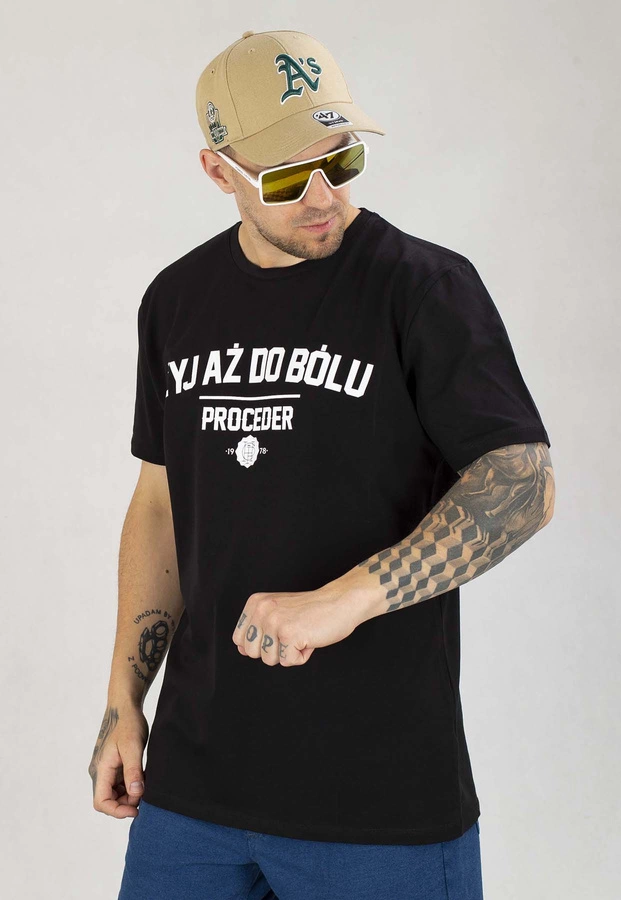 T-shirt Chada Żyj Aż do bólu czarny