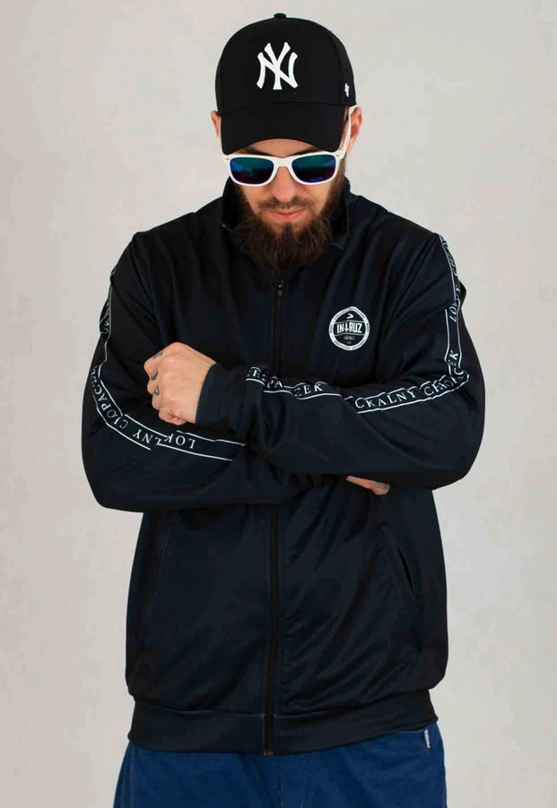 Bluza Intruz Bez Kaptura Zip West Tape czarna