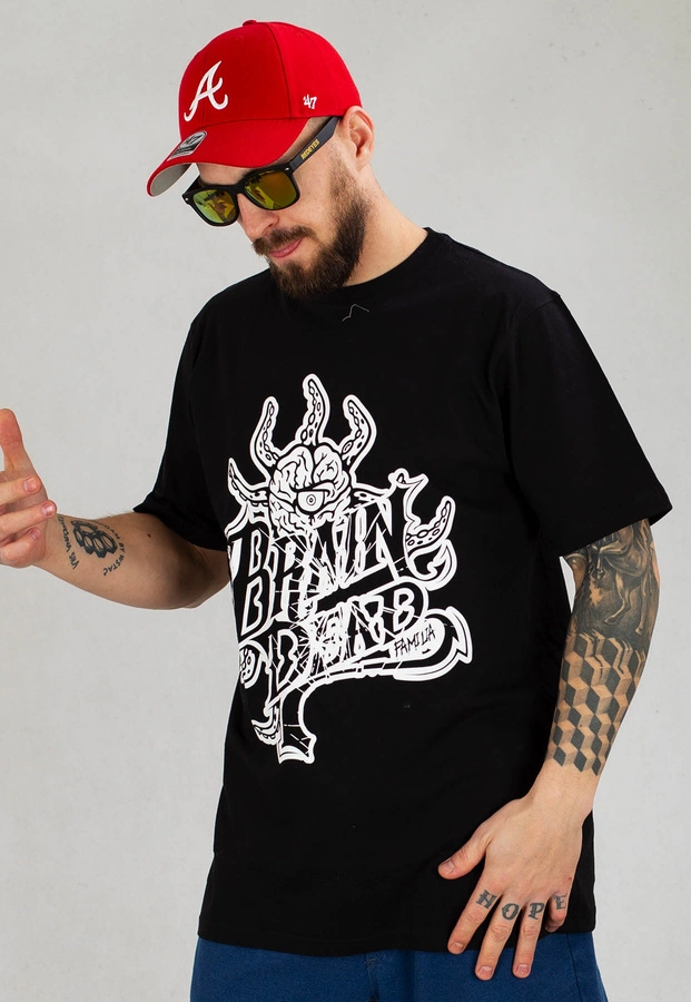 T-shirt Brain Dead Familia Occult czarny