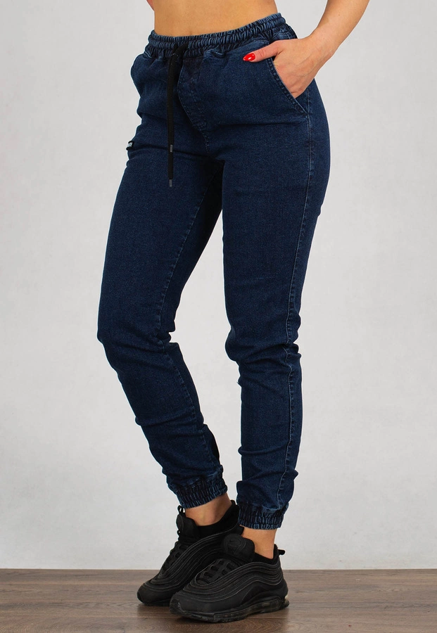 Spodnie Diamante Wear Jogger Unisex Crew marmur niebieski