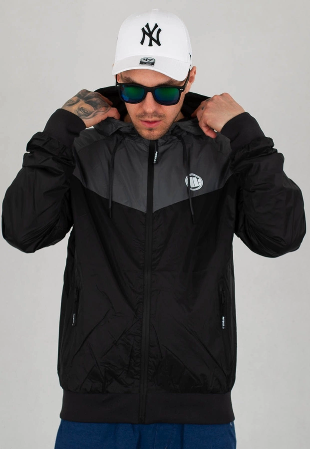 Kurtka Pit Bull Division czarno szara