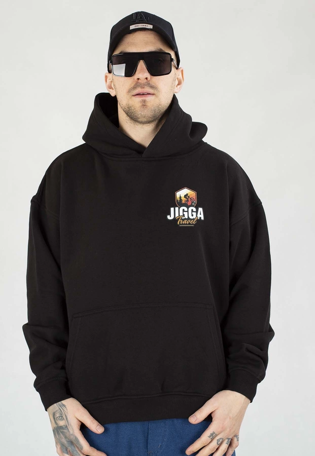 Bluza Jigga Wear Z Kapturem Baggy Mountain Bike czarna