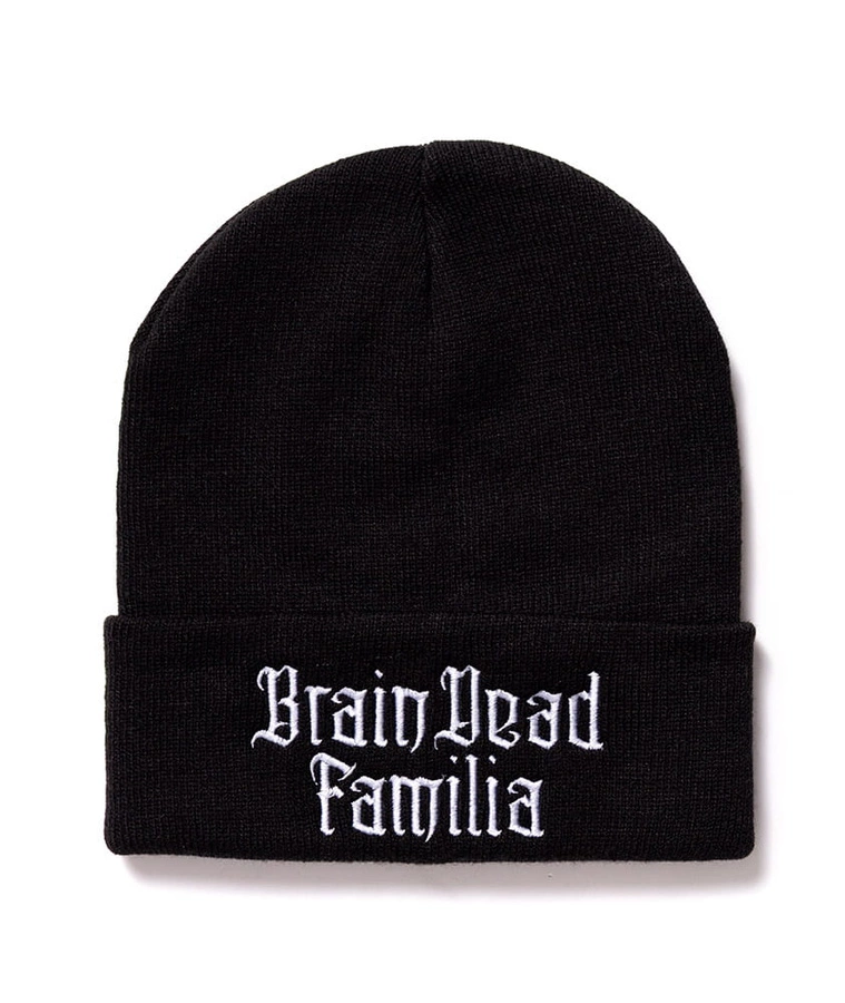 Czapka Brain Dead Familia Zimowa Gothic czarna