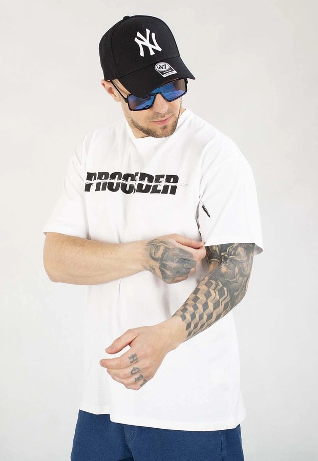 T-shirt Chada Proceder Bullet biały