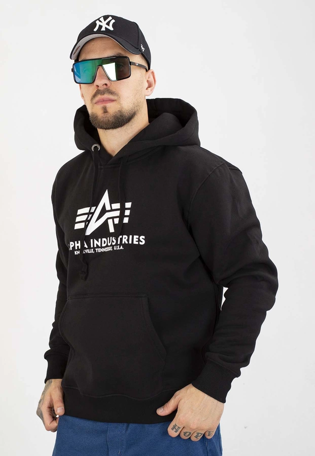 Bluza Alpha Industries Z Kapturem Basic 178312 czarna