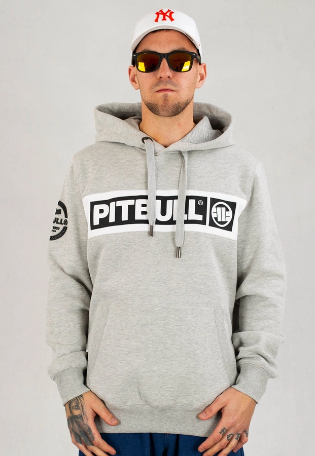 Bluza Pit Bull Z Kapturem Sherwood szara