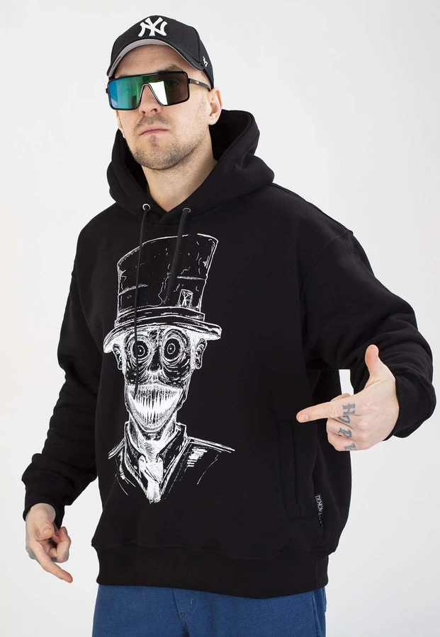 Bluza Demonologia Z Kapturem Kapelusznik czarna