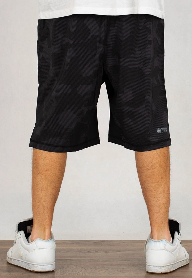 Spodenki Pit Bull Sublimated Performance Shorts Hilltop czarne
