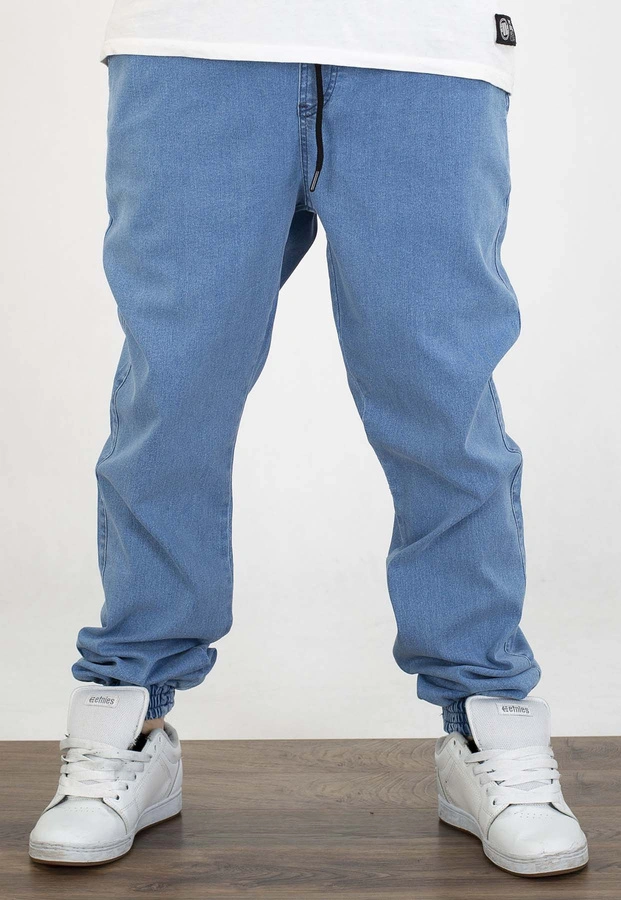 Spodnie Jigga Wear Crown Jogger Jeans sky blue