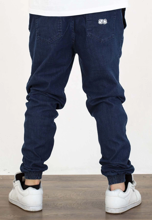 Spodnie Lucky Dice Joggery Dice ciemno niebieskie