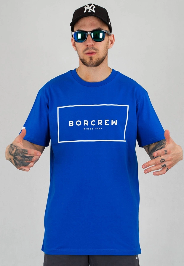 T-shirt B.O.R. Biuro Ochrony Rapu Box niebieski