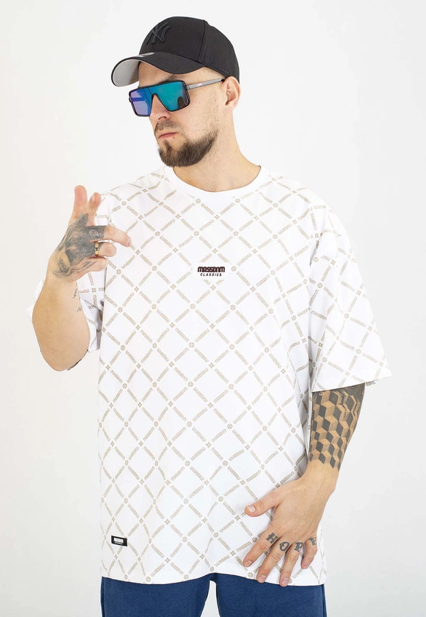 T-shirt Mass Monogram biały