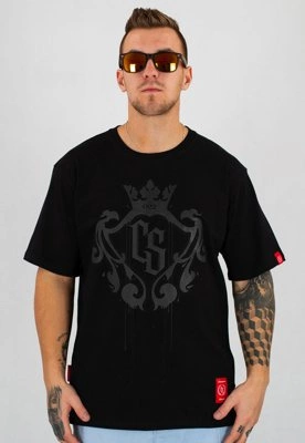 T-shirt Ciemna Strefa CS Duży Herb czarno czarny