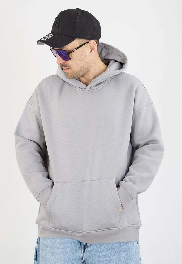 Bluza I8 Z Kapturem Basic szara